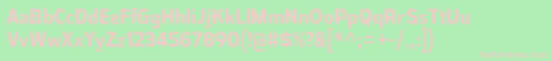 AthabascaCdBd Font – Pink Fonts on Green Background