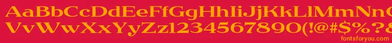 En savoir plus sur la police JimbostdExpanded Police JimbostdExpanded – polices orange sur fond rouge