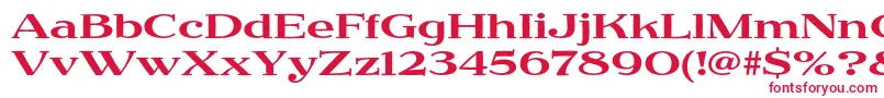 JimbostdExpanded Font – Red Fonts on White Background