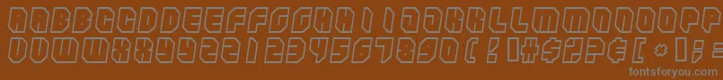 Шрифт Zipper ffy – серые шрифты на коричневом фоне