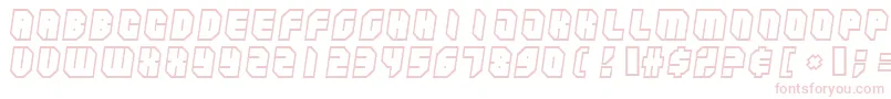 Zipper ffy Font – Pink Fonts on White Background
