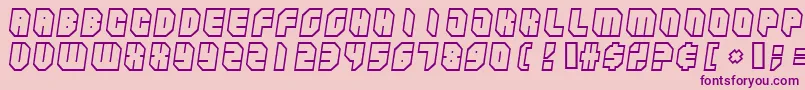Zipper ffy Font – Purple Fonts on Pink Background