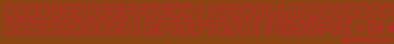 Zipper ffy Font – Red Fonts on Brown Background