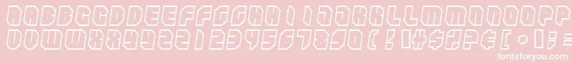 Zipper ffy Font – White Fonts on Pink Background