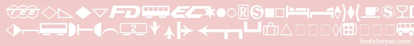 FormatPiThreeSsi Font – White Fonts on Pink Background