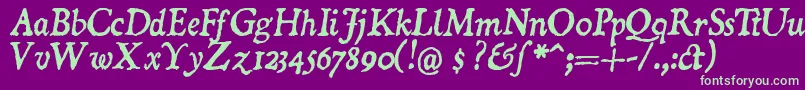 More about Domii Font Domii Font – Green Fonts on Purple Background
