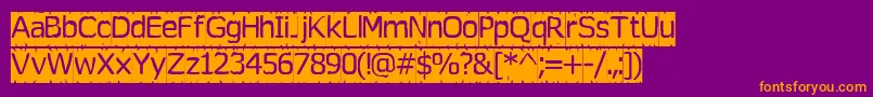 More about Tearoff Font Tearoff Font – Orange Fonts on Purple Background