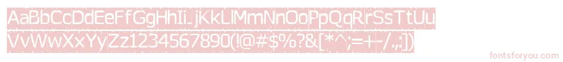 Tearoff Font – Pink Fonts on White Background