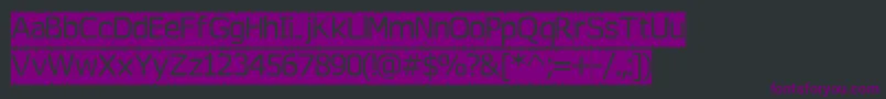 Tearoff Font – Purple Fonts on Black Background