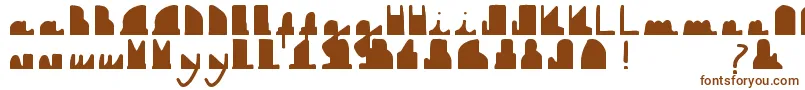 Downboy Font – Brown Fonts on White Background