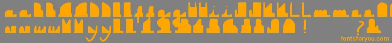 More about Downboy Font Downboy Font – Orange Fonts on Gray Background