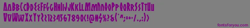 Antikytheracond Font – Purple Fonts on Gray Background