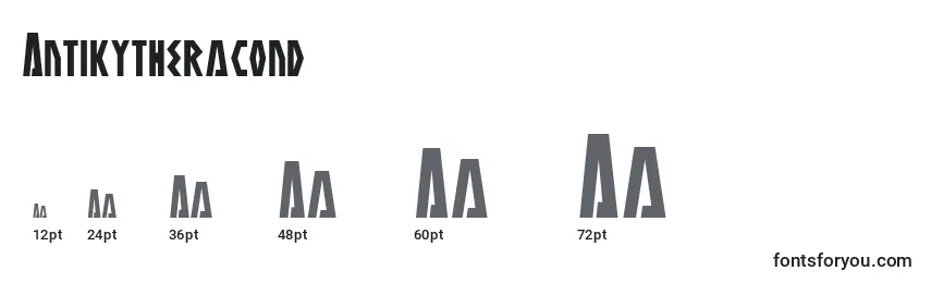 Antikytheracond Font Sizes
