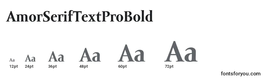 AmorSerifTextProBold Font Sizes
