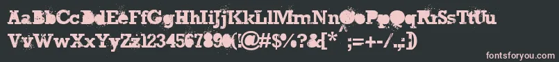 TheGreatThunder Font – Pink Fonts on Black Background