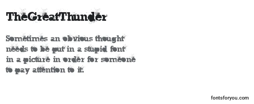 TheGreatThunder-fontti