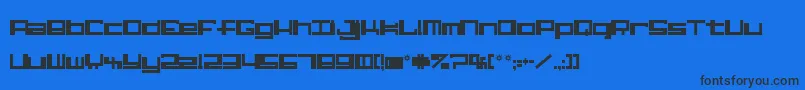 Шрифт Alphaste – чёрные шрифты на синем фоне