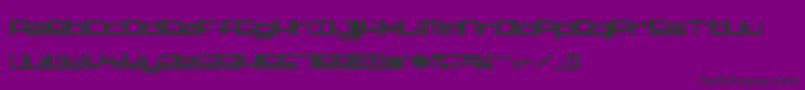 フォントAlphaste – 紫の背景に黒い文字