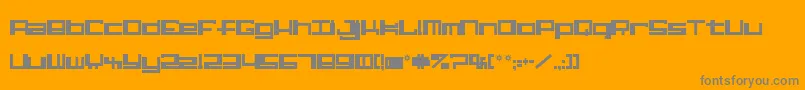 フォントAlphaste – オレンジの背景に灰色の文字