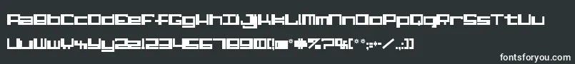 Шрифт Alphaste – белые шрифты на чёрном фоне