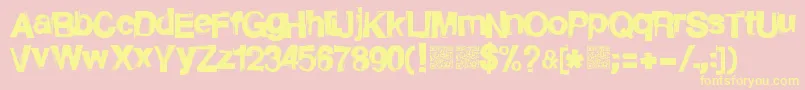 Rightbrewv2 Font – Yellow Fonts on Pink Background