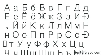 HygothicExtra font – russian Fonts