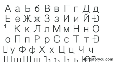 HygothicExtra font – bulgarian Fonts
