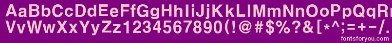 HygothicExtra Font – Pink Fonts on Purple Background