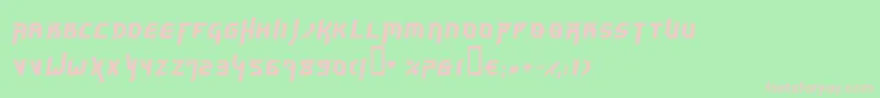 Hammerhead ffy Font – Pink Fonts on Green Background