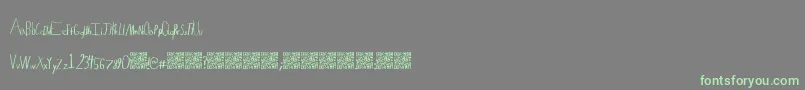 Lemonadehustler Font – Green Fonts on Gray Background