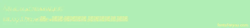 Lemonadehustler Font – Yellow Fonts on Green Background