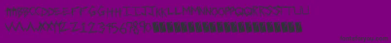 Sewntight Font – Black Fonts on Purple Background