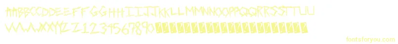Sewntight Font – Yellow Fonts on White Background