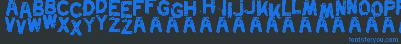 Swordfish Font – Blue Fonts on Black Background