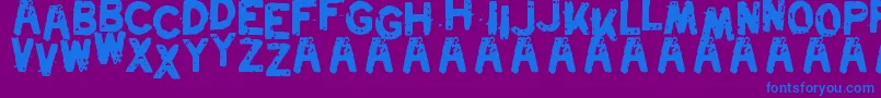 Swordfish Font – Blue Fonts on Purple Background