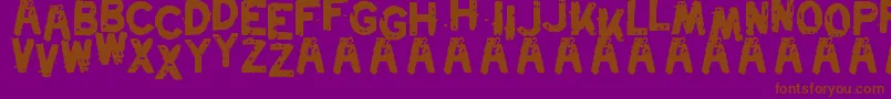 Шрифт Swordfish – коричневые шрифты на фиолетовом фоне