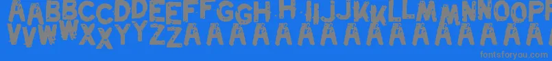 Swordfish Font – Gray Fonts on Blue Background