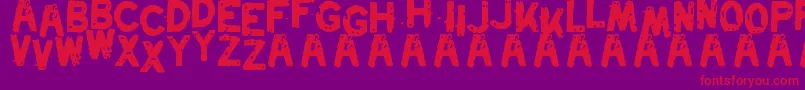 Swordfish Font – Red Fonts on Purple Background