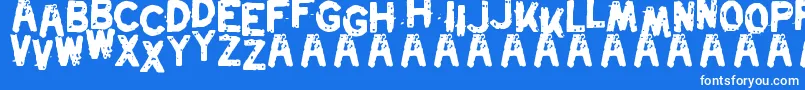 Swordfish Font – White Fonts on Blue Background