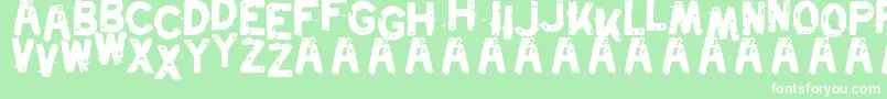 Swordfish Font – White Fonts on Green Background