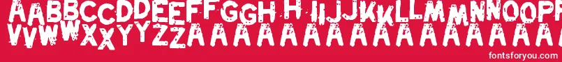 Swordfish Font – White Fonts on Red Background