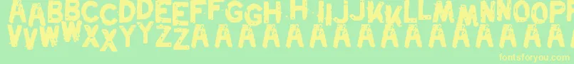 Swordfish-fontti – keltaiset fontit vihreällä taustalla