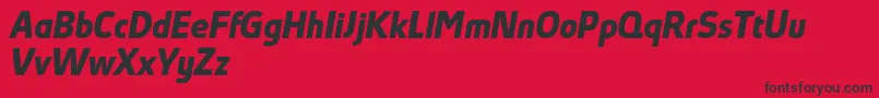 AbsolutProBoldItalicReduced Font – Black Fonts on Red Background