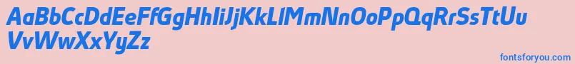 More about AbsolutProBoldItalicReduced Font AbsolutProBoldItalicReduced Font – Blue Fonts on Pink Background