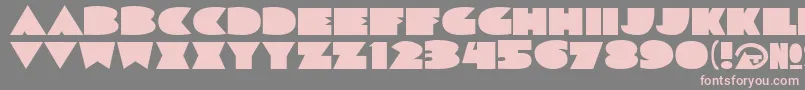 Sortadeco Font – Pink Fonts on Gray Background