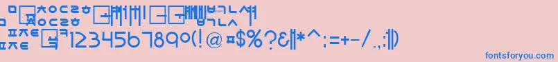 More about SorawinPlain Font SorawinPlain Font – Blue Fonts on Pink Background