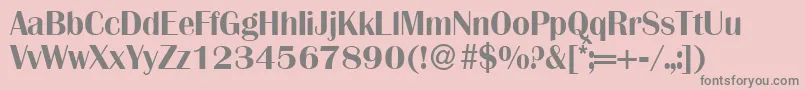 BrittadbNormal Font – Gray Fonts on Pink Background