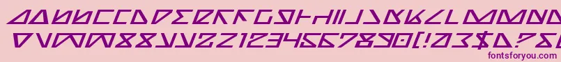 NickTurboExpandedItalic Font – Purple Fonts on Pink Background