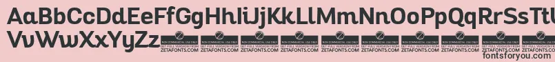 AltairBoldTrial Font – Black Fonts on Pink Background