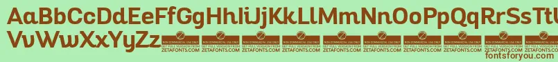 AltairBoldTrial Font – Brown Fonts on Green Background